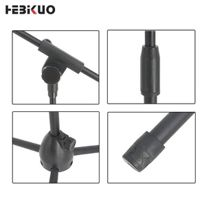 HEBIKUO M-300 - Soporte de Micrófono Profesional Ajustable de Fábrica OEM, Soporte de Micrófono Plegable para Actuaciones en Escenario - Product Image 3