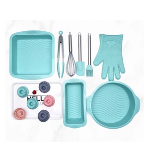 14 Piece Silicone Baking Set BPA miễn phí bakeware công cụ sô cô la <span class=keywords><strong>ckae</strong></span> fondant Maker món tráng miệng Baking Pan - Product Image 6