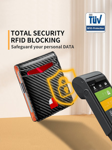 <span class=keywords><strong>Portafoglio</strong></span> <span class=keywords><strong>Verticale</strong></span> Minimalista Sottile da <span class=keywords><strong>Uomo</strong></span> con Fermasoldi ad Alta Elasticità, Capacità Extra Large e Blocco RFID - Idee Regalo Personalizzate - Product Image 3