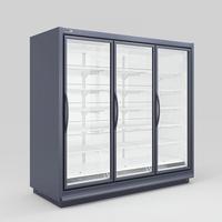 Refrigerador Comercial con Puerta Corredera de Vidrio y Acero Inoxidable para Enfriamiento de Aire