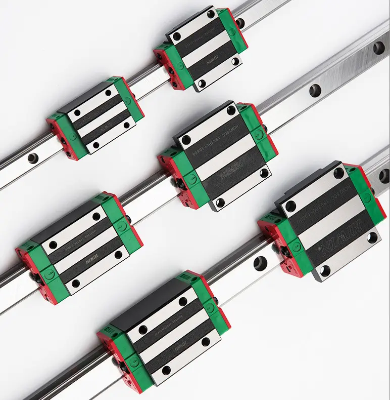 Hiwin pemandu linier presisi tinggi 20mm hgr20 blok bantalan linier tipe persegi HGH20CA untuk meja Plasma CNC