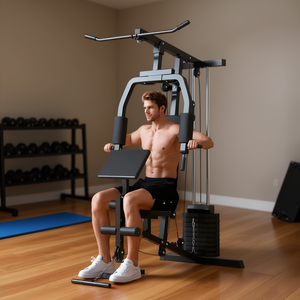 Stazione Multifunzione per Allenamento di Forza per Uomini, Attrezzatura per Esercizi Domestici in Metallo con Funzione per Tricipiti - Product Image 2