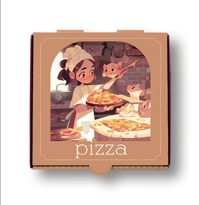 Scatola per <span class=keywords><strong>pizza</strong></span> ondulata in carta Kraft logo personalizzato vendita diretta in fabbrica scatola per prodotti <span class=keywords><strong>pizza</strong></span> - Product Image 1