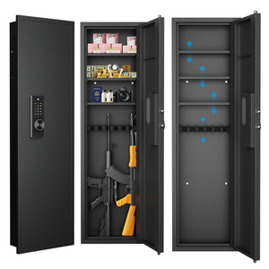 Digital Fingerprint Gun <b>Safe</b> Fireproof Steel <b>Safe</b> <b>Box</b> Electronic Code Lock Storage Cabinet for Home Hotel - Product Image 1