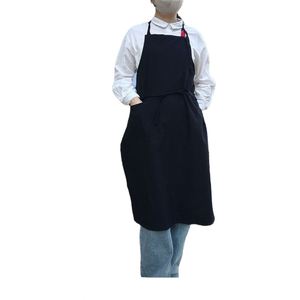 Japanese Korean Cotton Linen Work Bib Generous Simple Waist Custom Sleeveless <b>Gardening</b> Apron Cleaning for Flower Shop - Product Image 1