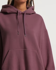 OEM 2024 Trend Streetwear Women's Custom Logo Hoodie Oversized Heavy Cotton Premium <b>Fabric</b> Washed Technique <b>Wholesale</b> Offer - Product Image 1