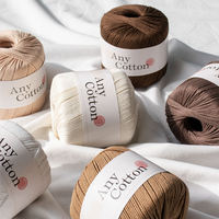 YARNA Any Cotton (50g) Katoenen stof Zacht haakgaren vochtregulerend elegante frisse kleur huidzacht zomer haakwerk geweven tassen
