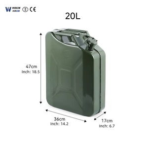 <span class=keywords><strong>Bidon</strong></span> d'essence portable <span class=keywords><strong>20L</strong></span> en promotion, durable, avec support, en métal, pour usage industriel - Product Image 4