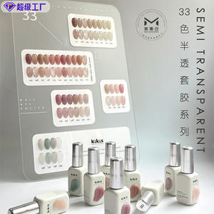 KIKIS alta calidad 33 colores Color transparente Nail Gel Set 2025 Nueva gran oferta Non-Eoxic Uv Gel Nail Salon Nail Art Kit al por mayor - Product Image 1