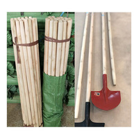 Manche en bois naturel effilé à une extrémité pour outils agricoles et de jardinage (pelle, houe, balai)