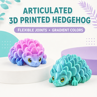 Figurine d'écureuil articulée mignonne imprimée en 3D avec articulations flexibles et options de couleurs dégradées 7,5x4,5x3cm Unisexe