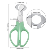 Ciseaux à œufs de caille en acier inoxydable, coupe-coquille, ouvre-coquille, cisailles ouvertes, outils de cuisine multifonctions