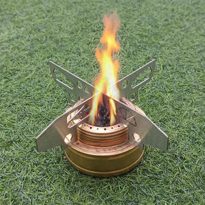 เตาแอลกอฮอล์แบบพกพาพร้อมขาตั้งสแตนเลสอเนกประสงค์สำหรับตั้งแคมป์และอุปกรณ์เอาตัวรอดกลางแจ้ง - Product Image 2