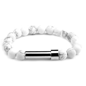 Tube de <span class=keywords><strong>message</strong></span> en acier inoxydable Bracelets de souhaits en pierre naturelle extensible <span class=keywords><strong>Message</strong></span> Secret Bracelets amant famille amitié Cadeau Yoga - Product Image 5