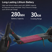 Skuter Listrik Lipat Motor 250W Skuter Elektrik Dewasa untuk Komuter Jarak Tempuh 30km Skuter Ringan Berbahan Aluminium Alloy