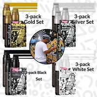 Marqueur permanent acrylique 15 mm, or, argent, blanc, noir, imperméable, séchage rapide, pour affiches, graffitis, étudiants, peinture artistique