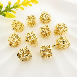 Zircon Hollow Out Pendant Mixed Shapes DIY Jewelry Accessories Necklace <b>Bracelet</b> Earrings Material Wholesale - Product Image 3