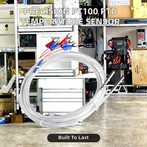เซ็นเซอร์วัดอุณหภูมิแบบ 3 สาย Pt1000 Pt100 คลาส A หัววัดทำจากสแตนเลส RTD เทอร์โมคัปเปิล OEM ความยาวตามสั่ง สำหรับใช้งานในอุตสาหกรรม - Product Image 2