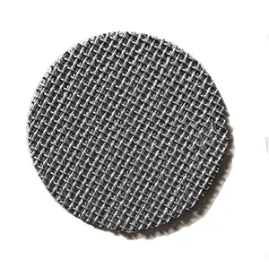 Customized 100 150 200 500x3500 mesh aisi 304 316l stainless steel mesh filter disc