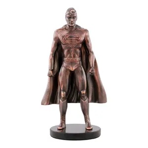 Lebensgroße Bronze Superheld Statue Messing Mann Skulptur