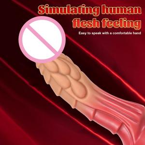 Neuer Weicher Flüssig-Silikon Monster-Tier Großer <span class=keywords><strong>Dildo</strong></span> Starker Saugnapf Masturbator Sexspielzeug für Frauen S-XL Größe - Product Image 6