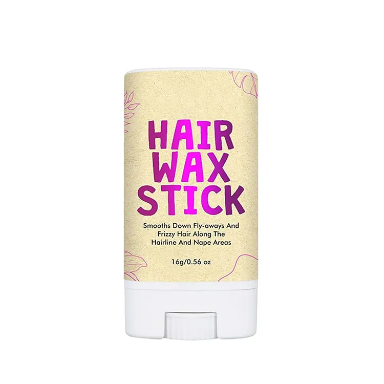 Private Label Mini Hair Wax Stick No Logo 16g Custom Broken Hair Finishing stick Custom Wax Stick For Hair