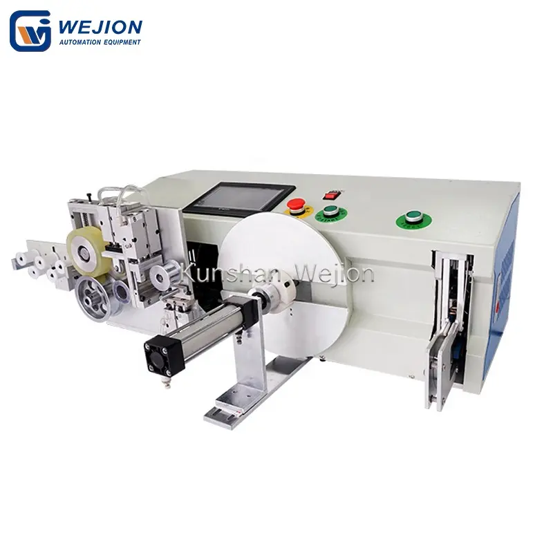 WJ-JM01 automatic wire cable tubing length counter and winder and soft hose cutting coiling binding machine