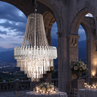 Lustre en cristal, grand luminaire suspendu pour cérémonie de mariage, salle de bal, hall d'hôtel, décoration de maison de luxe