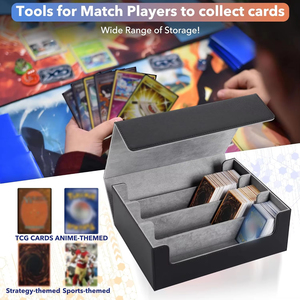 YY Card Deck Box Stockage Cartes à collectionner 1800 + PU Cuir <span class=keywords><strong>Commander</strong></span> Card Deck Case - Product Image 3