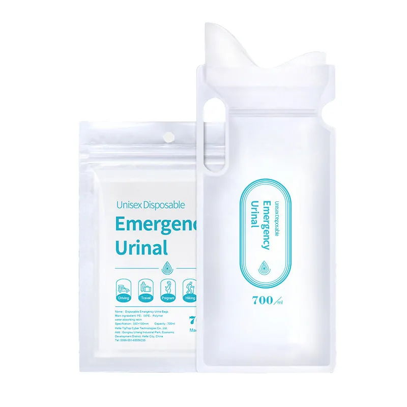 4 Pcs Urinal Descartável Saco 700ML Emergência Unisex Urinal Bag Portátil Camping Pee Bag