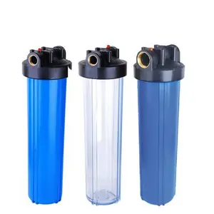 20 inch Big blue Water Filter Housing 10" / 20" High Working Pressure Transparent Clear Water Filter Housing Supplier