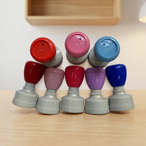 Usine en gros coloré éducation école prix récompense commentaires mousse caoutchouc Flash timbre HA rond 30mm Flash timbre - Product Image 3