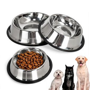 ชามอาหารสัตว์เลี้ยงสแตนเลสกันลื่น รูปทรงโค้งมน เป็นมิตรกับสิ่งแวดล้อม สีและลวดลายที่สามารถปรับแต่งได้ อุปกรณ์สำหรับสัตว์เลี้ยง - Product Image 2