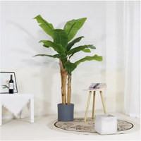 Arbre à bananes artificiel de grande taille, style tropical, en plastique écologique, à poser au sol, ornement de plante verte, aménagement paysager, vente en gros