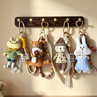 Jouets en peluche d'animaux de dessin animé adorables, décoration de sac à la mode, cadeau promotionnel, jouet en peluche personnalisé, pendentif de poupée 3D, accessoires de porte-clés