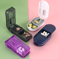 Coupe-pilules portable de qualité alimentaire SUNSHING, coupe-comprimés sûr, mini coupe-pilules en plastique pour une utilisation quotidienne des médicaments