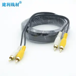 RCA Audio Video Extension Cable Male-to-Male Connection For Vehicle Monitoring Systems And High-Quality Audio-Visual Equipment