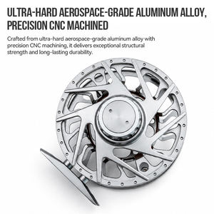 Carrete de Pesca con Mosca OEM ODM, Arrastre Máximo de 8 kg, 2+1BB, Aleación de Aluminio, Mecanizado CNC de Precisión, para Agua Dulce - Product Image 4