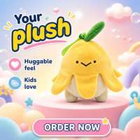 Peluche banane kawaii personnalisée super douce, anti-stress, cadeau pour enfants, cadeau de fête, OEM ODM, faible MOQ