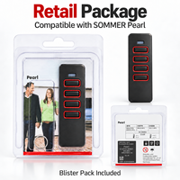 Télécommande de porte de garage compatible avec SOMMER Pearl SOMloq2 868,8 MHz/868,95 MHz, émetteur de remplacement à 4 boutons 4018 4019