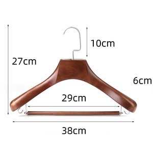 Design antico pesante appendiabiti in legno con Design antico Logo personalizzato di lusso con spalle larghe-per <span class=keywords><strong>cucina</strong></span> <span class=keywords><strong>e</strong></span> guardaroba - Product Image 2