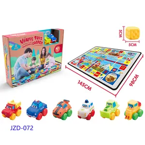 Educacional Gaming Baby Play Mat Soft Plastic car Family Friend Play Activity Lager Plastic Traffic Carpet playmate para crianças