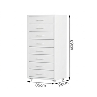 Meuble de classement vertical multi-tiroirs au design moderne, en acier, 8 tiroirs, rangement pour la maison et le bureau, armoire à tiroirs en métal