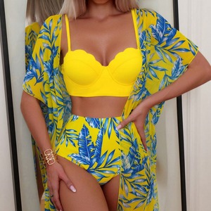 <span class=keywords><strong>Maillot</strong></span> <span class=keywords><strong>de</strong></span> <span class=keywords><strong>bain</strong></span> 3 pièces personnalisé à motif floral, taille haute, effet ventre plat, <span class=keywords><strong>haut</strong></span> court, avec armatures et <span class=keywords><strong>push</strong></span>-<span class=keywords><strong>up</strong></span>, pour femme - Product Image 3