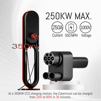 Station de charge rapide EV 250KW DC CCS2 vers adaptateur Tesla pour Cybertruck