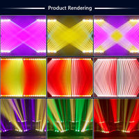 12X60W LED RGBW 4IN1 Beam Moving Head Licht mit Füllicht, Wandfluter, Strobe-Effekt, Frost-Effekt, Linearer Dimmung, DMX512 für DJ, Disco, Bar