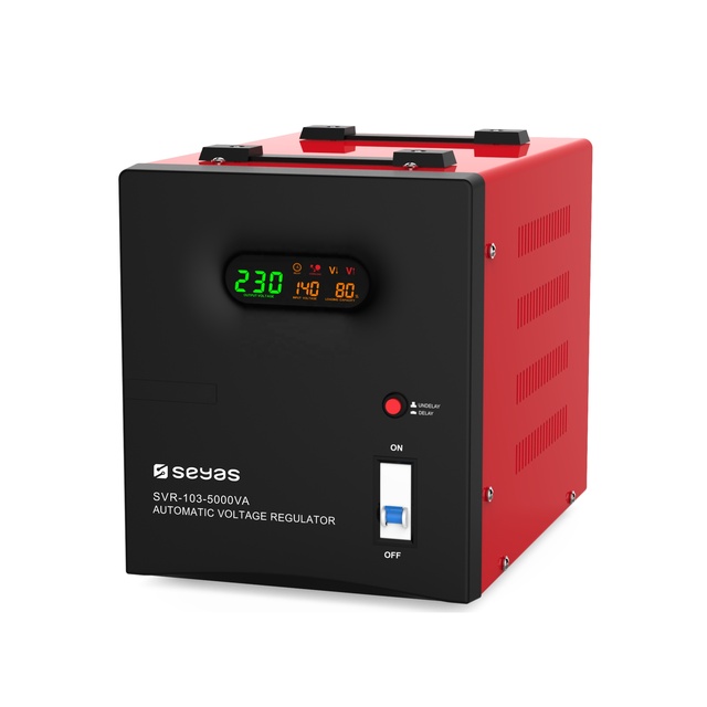 AC 220V/230V 5000VA Single Phase Colorful LED Display Automatic Voltage Stabilizer/Regulator