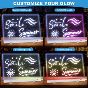 Tablero Luminoso Acrílico Transparente al por Mayor de Fábrica, Tablero <span class=keywords><strong>Fluorescente</strong></span> para Pintura Infantil, Letrero Luminoso <span class=keywords><strong>LED</strong></span> - Product Image 3