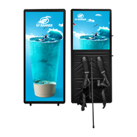 Affiche publicitaire LED portable pour la marche en extérieur, sac à dos LED, panneau publicitaire humain pour événements