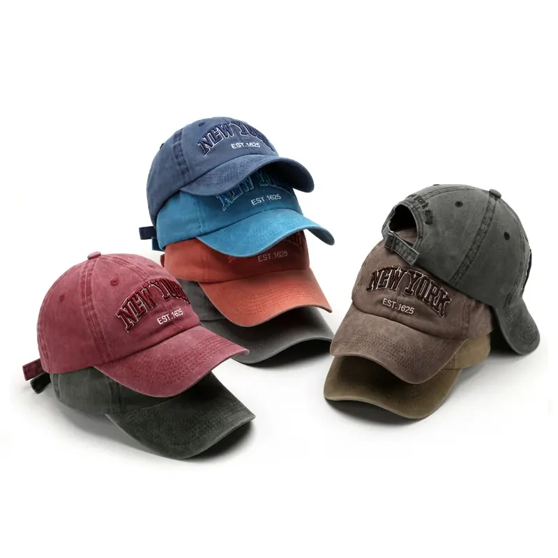 Fashion Designer Cotton Custom Embroidery Logo Dad Sports Hats Wholesale 6 Panel Adjustable Fitted baseball caps for Women Men